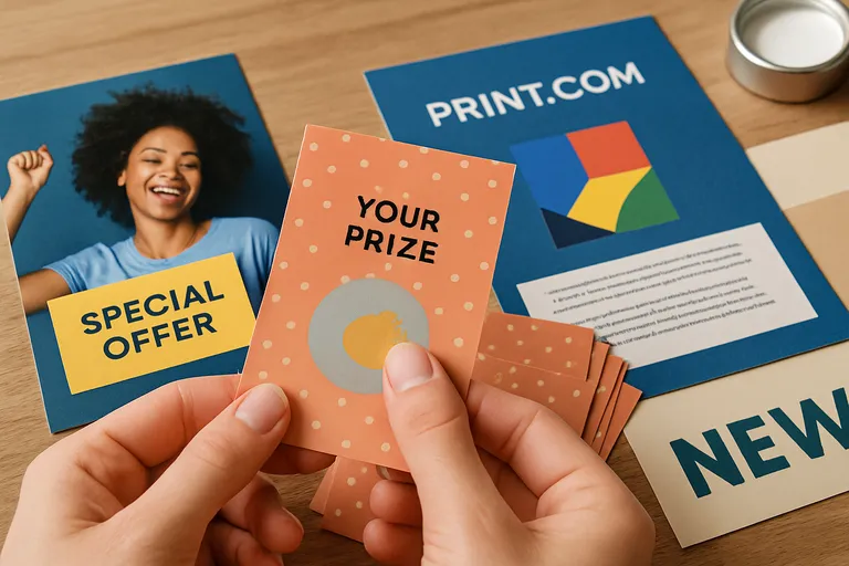 Een creatieve benadering voor effectieve marketing met kraskaarten en drukwerk