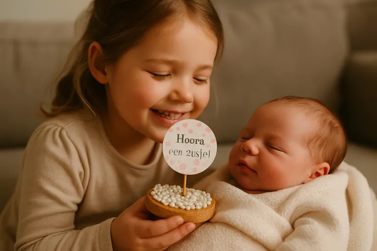 Een warm welkom voor je nieuwe zusje
